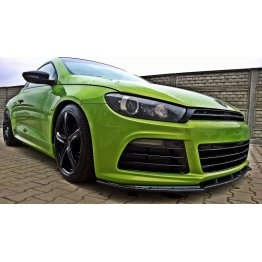 Накладка сплиттер на передний бампер на Volkswagen Scirocco III R